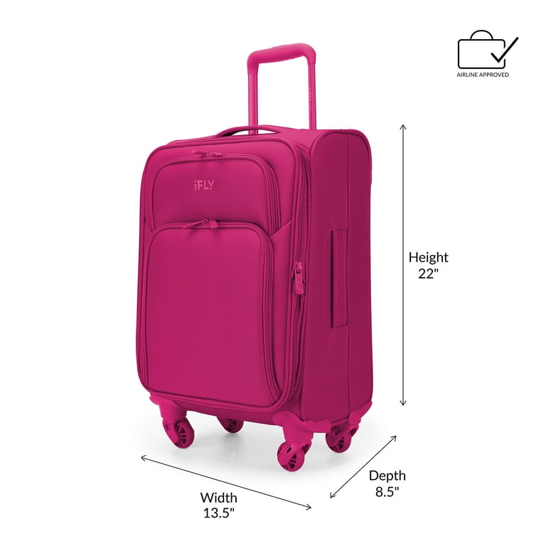 iFLY Softside Passion 20 Carry on Luggage Fuchsia Walmart