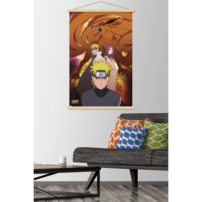 Set De 3 Posters Naruto - Papier Kraft Vintage - 72x26 Cm - Déco Manga Et Anime - Pour Chambre Et Salon