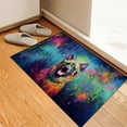 thumbnail image 3 of Hippie Belgian Malinois Portrait oil painting Watercolor Tie-dye Vintage Doormat Sheepdog Dog Lover Gifts Indoor Outdoor Welcome Mat - 00015, 3 of 5