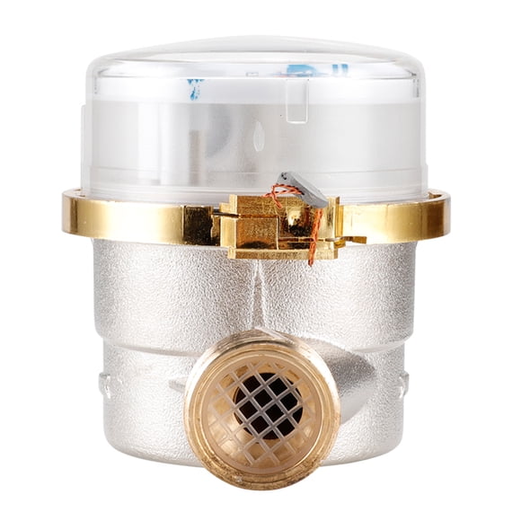Pointer 15mm 1/2 inch Cold Water Meter Read of Cubic Flow Meter 360 Adjustable Counter Water Measuring Meter 0.0001 for Garden & Home Usage