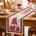 thumbnail image 5 of Valentine's Day Table Runner 120 Inches Long Farmhouse Dress Scarves, Romantic Roses Love Heart Gnomes Rustic Dining Tablerunner for Coffee Table/Kitchen Island/Party Décor, 13" x 120", 5 of 8
