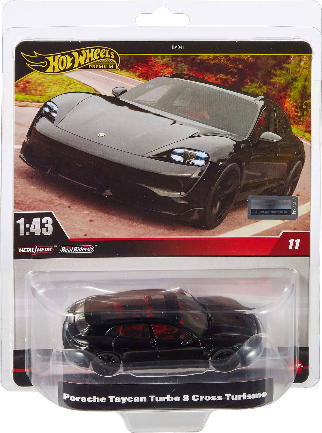 Hot Wheels Premium 1:43rd Scale Porsche Taycan Turbo S Cross