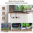 thumbnail image 4 of 55-75 Gallon Fish Tank Stand with Power Outlet & Adjustable Shelf, Heavy Duty Aquarium Stand with Cabinet Storage for Fish Tank, Turtle Tank, Reptile Terrarium, 1000LBS Capacity, White, 4 of 8