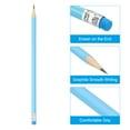 thumbnail image 3 of Uxcell Round Pencils, 24 Pack HB Graphite Pencils with Eraser Wood Pencils Cute Pencil for Classroom, Blue, 3 of 6