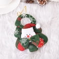 thumbnail image 4 of Ornaments Christmas Tree Door Decor Santa Claus Pendant for the Xmas Tree Knitted felt Christmas Pendant  Christmas Decoration Snowman Deer Bear Pendant (Snowman+Moose+2pcs), 4 of 7