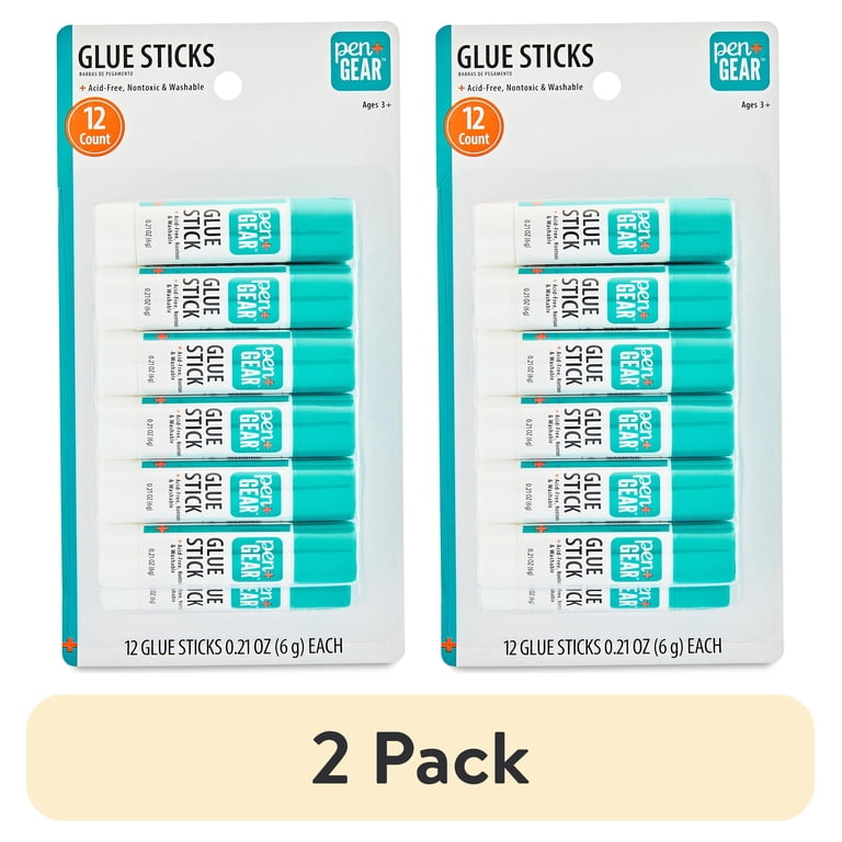 Pen+Gear Washable Glue Sticks, White, 24-Count photo 1