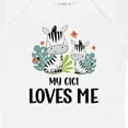 thumbnail image 4 of Inktastic Zebra My Gigi Loves Me Boys or Girls Baby Bodysuit, 4 of 5