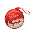 thumbnail image 3 of Monedero navideño, mini cartera de dibujos animados, monedero compacto y moderno para monedas, pequeño para joyas y baratijas, ideal para fiestas muñeco de nieve anciano, 3 of 7