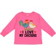 thumbnail image 3 of Inktastic Chicken Farmer I Love My Chickens Boys or Girls Long Sleeve Toddler T-Shirt, 3 of 5