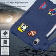 thumbnail image 5 of Allytechgroup Kids Case for Apple iPad mini 6/ Mini 7 8.3", EVA Rubber Lightweight Handle Stand Bumper Shockproof Kids Friendly Case Cover for Apple iPad mini 6th 7th Gen, Navyblue, 5 of 7