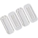 thumbnail image 2 of 4 unids/set montaje en pared autoadhesivo hebilla de tira de alimentación sin punzón fijador de enchufe para adaptador de salida (blanco) kaili Sencillez, 2 of 4