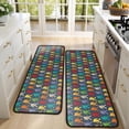 thumbnail image 4 of Kitchen Rugs Sets Of 2,Multicolor Bigfoot Pattern Anti Fatigue Kitchen Mat Rugs Non Slip Washable,Decorative Kitchen Floor Mats for Kitchen,Sink,Laundry,17"x47"+17"x47", 4 of 5