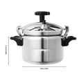 thumbnail image 4 of Dwellnix Compact 3L Pressure Cooker, Aluminum Alloy, Silicone Seal, Round Shape, Pressure Safety Features, Easy to Clean, Ideal for Household and Small Kitchens, 4 of 6