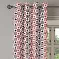 thumbnail image 3 of Ambesonne Casino Grommet Curtain, Playing Cards, 50" x 54", Scarlet Black, 3 of 6