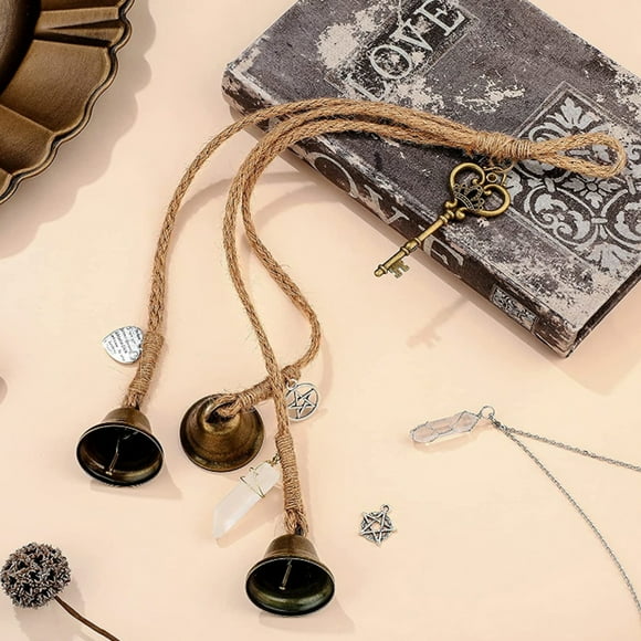 Sunjoy Tech Wind Chime with Rope Vintage Handmade Easy to Hang Door Wall Hanging Witch Wind Bell Home Garden Decor for Gifts