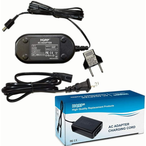 HQRP GZ-MG330 11V 2-Prong Power Adapter with USA Cord & Euro Plug Adapter