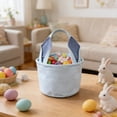 thumbnail image 6 of PEIBang Easter Bunny Ear Basket Blue Egg Storage Bag,Reusable Handheld Party Favor Bucket, 6 of 6