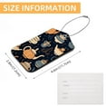thumbnail image 5 of Vintage Teapot Square PU Leather Luggage Tags - 2 Pack with Privacy Cover and Stainless Steel Ring - Suitable for Travel, Backpack, Handbag - Suitcase Tags, Travel Tag, 5 of 7