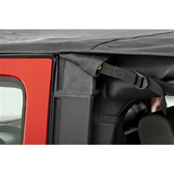 Bestop - 52594-35 - Header Extended Safari Cable Style Bikini Top Fits select: 2015-2018 JEEP WRANGLER UNLIMITED, 2012-2014 JEEP WRANGLER