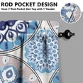 thumbnail image 5 of Boho Kitchen Curtains for Windows – Rustic Tribal Floral Print Cafe Curtains, Vintage Bohemian Geometric Panels for Home Décor, 5 of 6