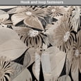 thumbnail image 4 of Floral Dog Crate Cover, Vintage Plant Arrangement with Soft Colors Faded Foliage Leaves Natural Vegetation, Easy to Use Pet Kennel Cover for Medium Large Dogs, 35" x 23" x 27", Tan Black, by Ambesonne, 4 of 6
