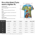 thumbnail image 4 of Naloa Dinosaur Riding a Motorcycle Men's T-Shirt Sport T-shirt Men's Basic Tee Casual Men's Shirt, Round Neck, Short Sleeves - X-Large, 4 of 5