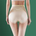 thumbnail image 6 of Kmdttou Period Underwear for Women Sexy Lace High Cut Panties Comfort Bikini Panty Stretch Underpants Breathable Ladies Briefs (Available in Plus Size) Beige-M, 6 of 9
