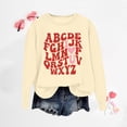 thumbnail image 2 of Wovix Women Girl Valentines Day Sweatshirt Letter Print Shirt Pullover Basic Daily Outfit Romantic Loose Casual Slouchy Tops Valentine's Day, 2 of 3