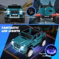 thumbnail image 6 of JOYLDIAS 12V Kids Ride on Car 3 Speeds Licensed Mercedes-Benz Electric Toy w/ Bluetooth, Remote Control, LED Lights (Blue), 6 of 11