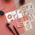 thumbnail image 5 of Flower Label Clear Stamps for Card Making Rectangular/Round Flower Frame Stamp Transparent Craft Stamp Wreath Seal Stamp for DIY Scrapbooking Stamps Photo Album Crafting Journal Decor, 5 of 9