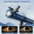 thumbnail image 3 of LAKWAR 114EQ Telescope, 900mm Reflector Telescopes for Adults (36X-180X）Professional Manual Equatorial Telescope Adults Astronomy, 3 of 13