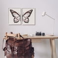thumbnail image 2 of Stupell Muted Symmetrical Butterfly Wings Animals & Insects Painting White Framed Art Print Wall Art, Set of 2, 2 of 8