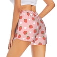 thumbnail image 3 of Goofa Strawberry Printed Women 2 in 1 Running Shorts,Quick Dry Athletic Workout Shorts,High Waisted Athletic Shorts with Liner Pockets-Medium, 3 of 9