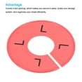 thumbnail image 4 of Uxcell Round Clothing Rack Size Separator Clothes Dividers 2XS - 3XL, Multicolor 8 Pack, 4 of 5