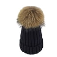 thumbnail image 5 of Eoperou Cozy Oversized Knitted Hat Windproof Thickened Warm Brimless Elastic Fit with Large Fuzzball Knitted Woolen Hat, 5 of 8