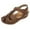 Brown -- Women Sandals Savings 2024 Prime Deals, variant on FNFYFH Orthopedic Sandals for Women,Women Walking Slippers with Arch Support Flat Sandals Summer Dressy Closed-Toe Leather Sandal Platform Beach Casual Slip on Sandals Beach Dress Comfortable