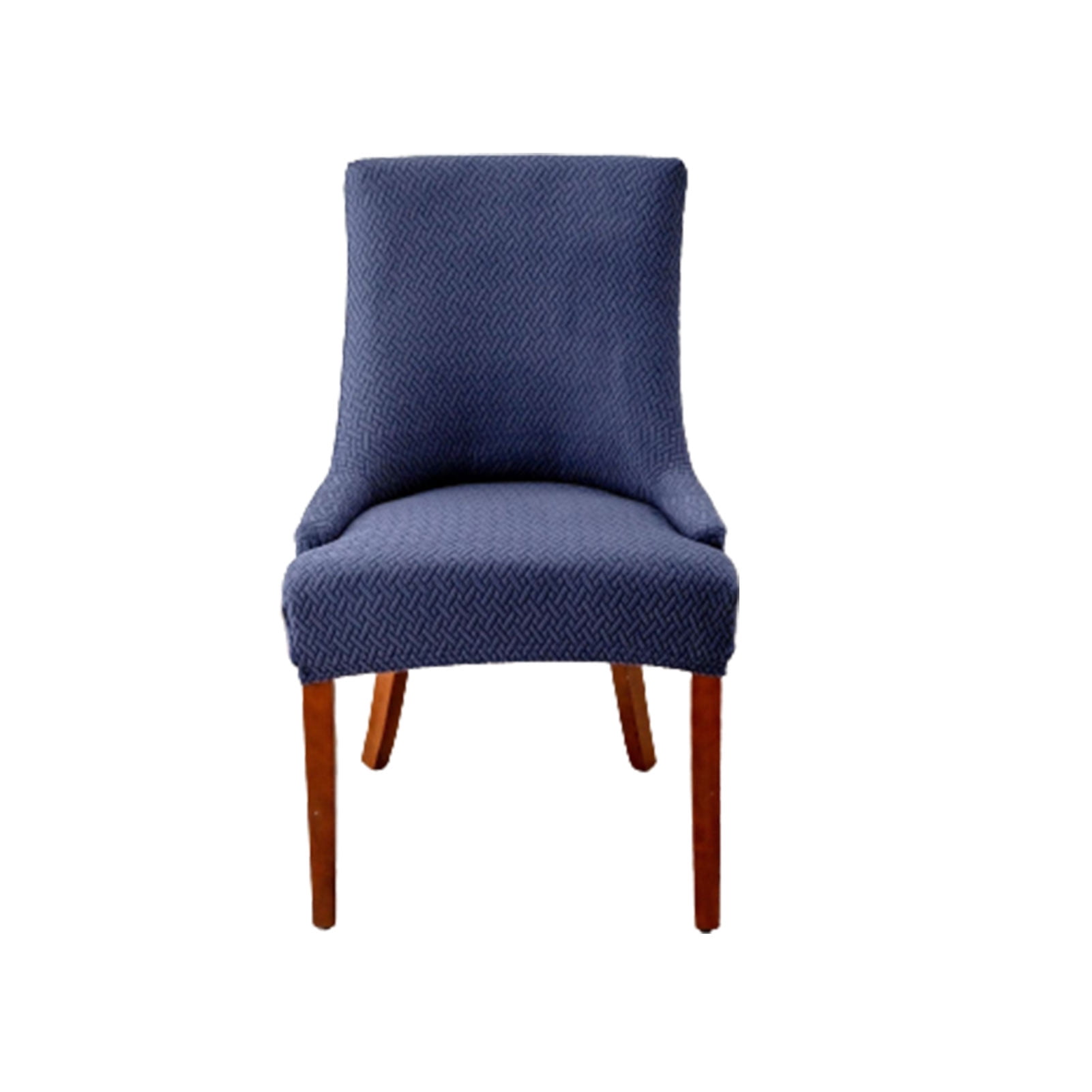 Checked Jacquard Armchair Cover Easy Installation Fully Protect Chair