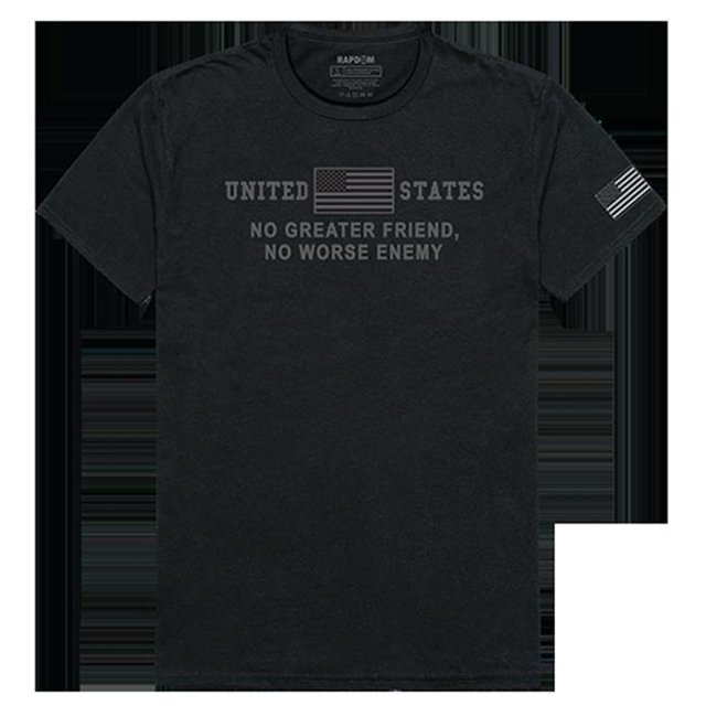 RapidDominance TS1-792-EQ4-05 No Greater Friend Tactical Graphics Tee, Black - 2X