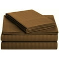 thumbnail image 2 of 600 TC 100% Nature Grown Cotton Stripe Chocolate, Full (54"x 72") Sleeper Sofa Sheet Set with 4 Inch Drop Length, 2 of 2