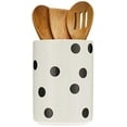 thumbnail image 5 of Kate Spade New York Deco Dot Ensemble de 4 Porte-Ustensiles, 3.9 LB, Blanc, 5 of 5