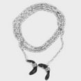 thumbnail image 4 of 2Pcs Glasses Chain Anti-fall Metallic Anti-slip High Gloss Anti-lost Fashion Jewelry Elegant Eyeglasses Holder Strap Daily Life Supply, 4 of 7