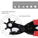 thumbnail image 4 of Leather Hole Punch, Leather Hole Punch With Grinding Handle And 6 Different Dial Hole Sizes, (red), 4 of 5