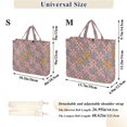 thumbnail image 2 of FORMRS Womens Corduroy Tote Bag Crossbody Shoulder Purse Handbag with Detachable Strap, Colorful Geometric Shapes, 2 of 7