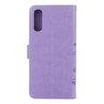 thumbnail image 2 of Samsung Galaxy A70 Wallet Case, Dteck Embossed Flower PU Leather Magnetic Flip Stand Case Cover [Built-in Card Slots][w/ Hand Strap] For Samsung Galaxy A70, Light Purple, 2 of 4