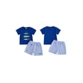 thumbnail image 2 of BemeyourBBs 2Pcs Toddler Baby Boy Summer Clothes Infant Baby Boys Fishing Outfits Short Sleeve Fish Embroidery T-Shirt Striped Pockets Shorts Set Toddler Baby Boys Summer Outfit, 2 of 9