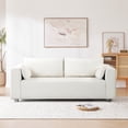 thumbnail image 3 of EUROCO 82" Larger Modern Loveseat Couch Sofa, Fabric Upholstered 2-Seat Sofa, Love Seat Furniture with 2 Pillows, Wood Frame for Small Space, Living Room, Bedroom, Apartment, 3 of 10