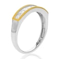 thumbnail image 2 of Vir Jewels 3/4 CTTW Princess Diamond Wedding Band for Women in 14K White Yellow Gold Milgrain, 2 of 8