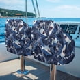 thumbnail image 5 of KUIFORTI Cartoon Shark 2 Pack Boat Seat Cover Easy to Fold Fishing Chair Cover with Drawstring Waterproof Durable Universal Boat Accessories 23W x 21D x 24H Inch, 5 of 7
