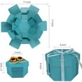 thumbnail image 4 of RECUTMS Blue Explosion Box DIY Photo Album with 6 Faces for Wedding Memory Books, 4 of 7