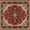 Oriental Red, variant on Green Rrbbit Plush Flannel Bath Rug 16x24 Inches, Quick Dry Absorbent Non Slip Mat for Bathroom Sink Tub